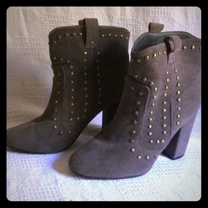 Rue21 Embellished Gray Ankle Boots